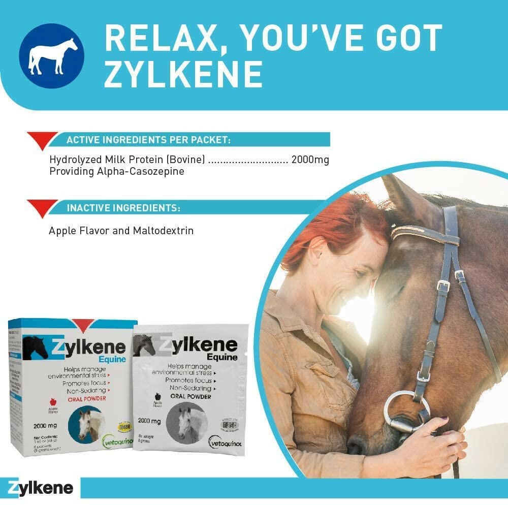 Zylkene Equine Behavior Support for Horses (20 packets)