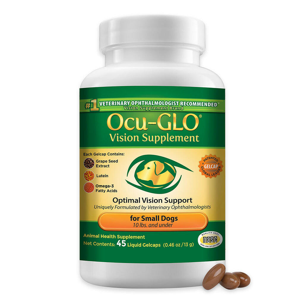 Ocu-GLO Canine Vision Liquid Gelcaps Supplement for Small Dogs