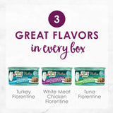 Fancy Feast Medleys Florentine Wet Cat Food Variety Pack, 3-oz case of 24