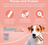 C.E.T. VeggieDent Flex + Joint Health for Extra Small Dogs Under 11 lbs