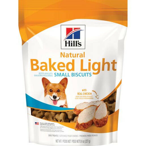 Hill's Natural Baked Light Biscuits with Real Chicken Dog Treats, Small (8 oz)