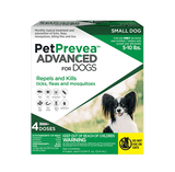 PetPrevea Advanced for Small Dogs, 5-10lbs- 4 doses