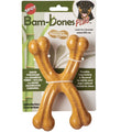 Spot Bam-Bones Plus Double WishBone Peanut Butter Flavor Dog Chew Toy, 7"