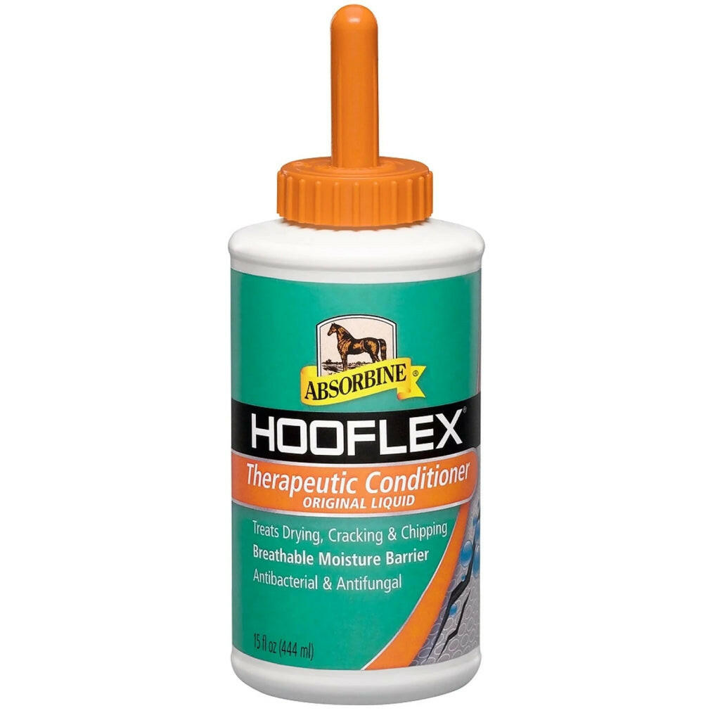 Absorbine Hooflex Therapeutic Conditioner Hoof Liquid for Horses 15 oz