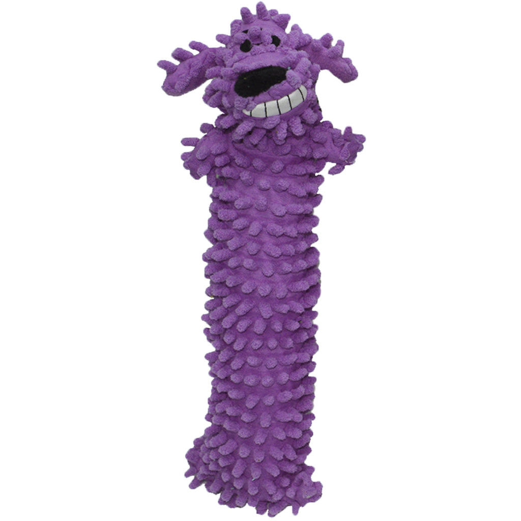 Multipet Loofa Floppy Light-Weight Stuffing-Free Plush Toy For Dogs (Color Varies), 12 inches