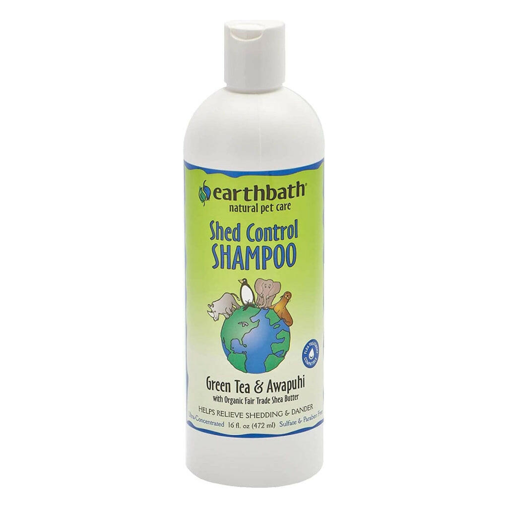 Earthbath Shed Control Green Tea & Awapuhi Shampoo for Dogs & Cats