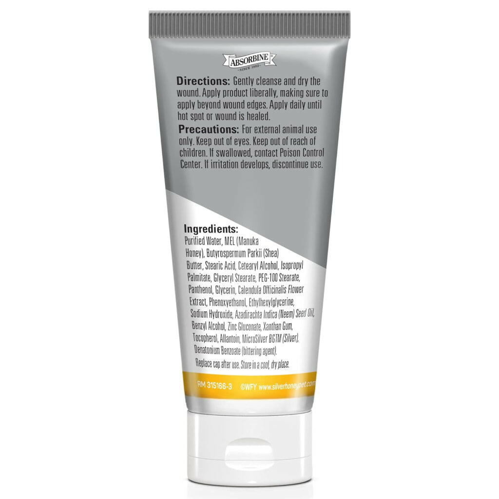 Absorbine Silver Honey Hot Spot & Wound Care Ointment 2 oz