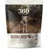 360 Pet Nutrition Bison Liver Freeze-Dried Raw Dog Food, 4-oz