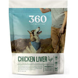 360 Pet Nutrition Chicken Liver Freeze-Dried Raw Dog Food, 4-oz