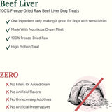 360 Pet Nutrition Beef Liver Freeze-Dried Raw Dog Food, 4-oz