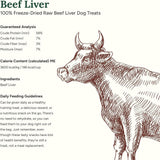 360 Pet Nutrition Beef Liver Freeze-Dried Raw Dog Food, 4-oz