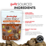 Grandma Lucy Pork Roast Freeze-Dried Meatball Treats for Dogs, 3-oz