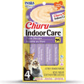 Inaba Churu Indoor Care Tuna Recipe Puree Grain-Free Lickable Treat for Cats, 0.5-oz x 4-tubes