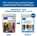 C.E.T. Enzymatic Dental Chews for Medium Dogs 26-50 lbs