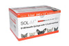SOL-M Insulin U40 Syringe with HALF UNIT markings - bags of 10 or box of 100 - 5 sizes