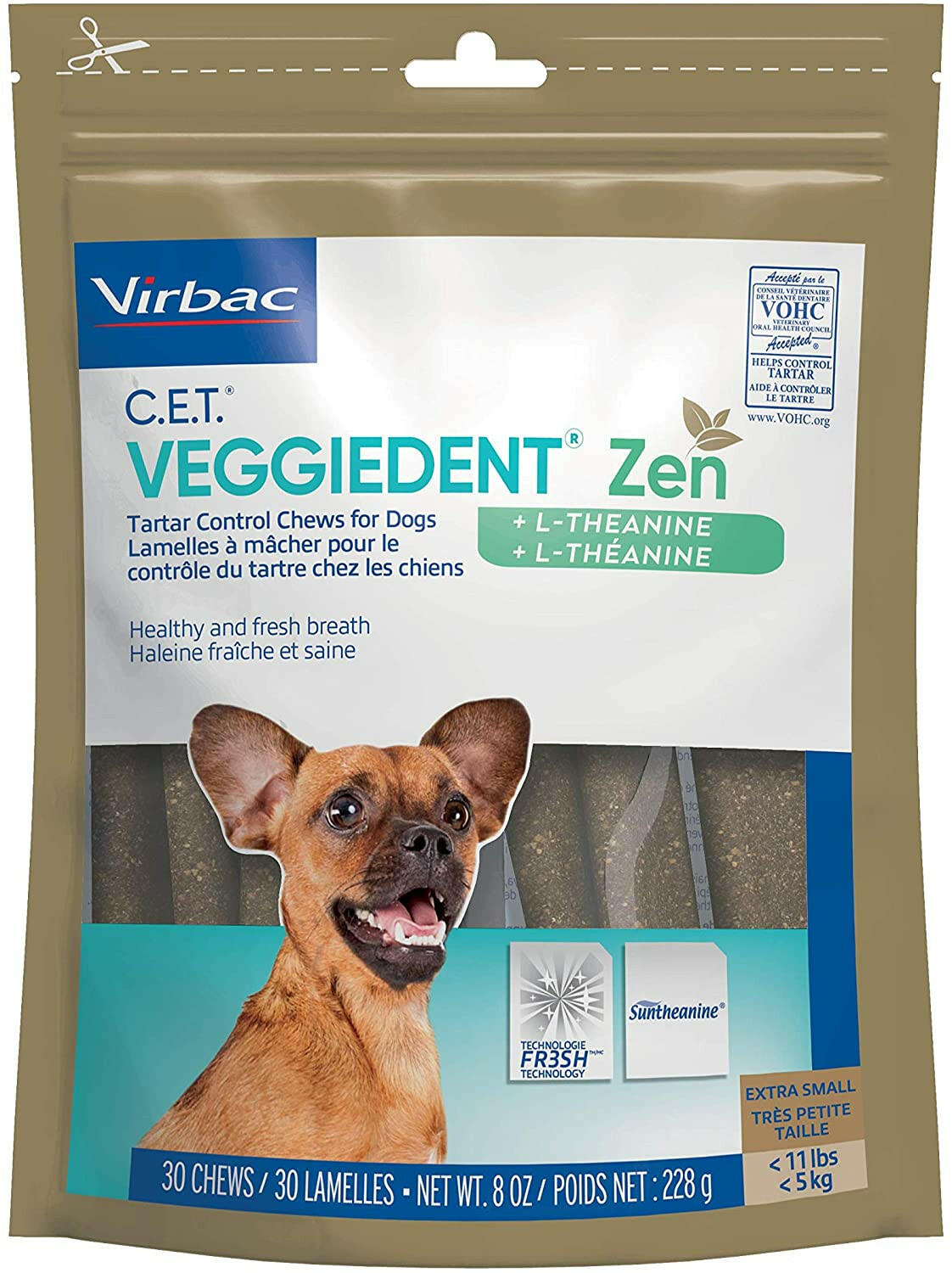 C.E.T. VeggieDent Zen for Extra Small Dogs Under 11 lbs