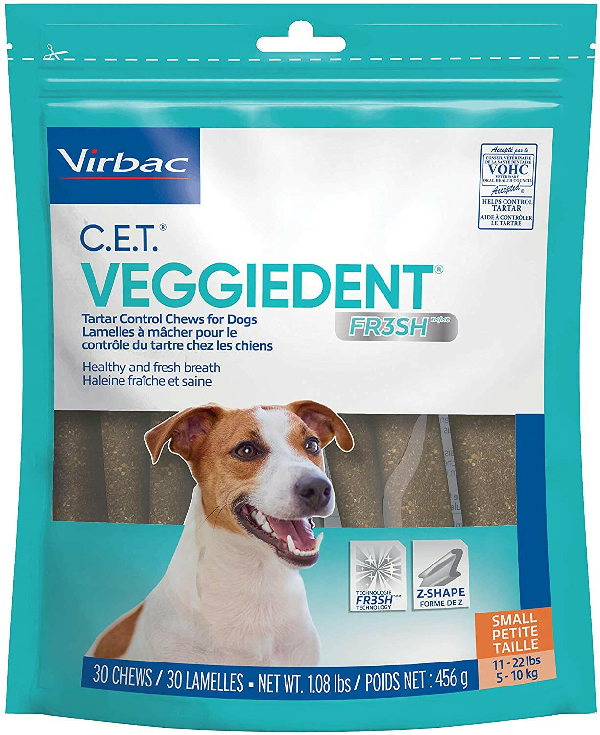 C.E.T. VeggieDent Fr3sh for Small Dogs 11-22 lbs