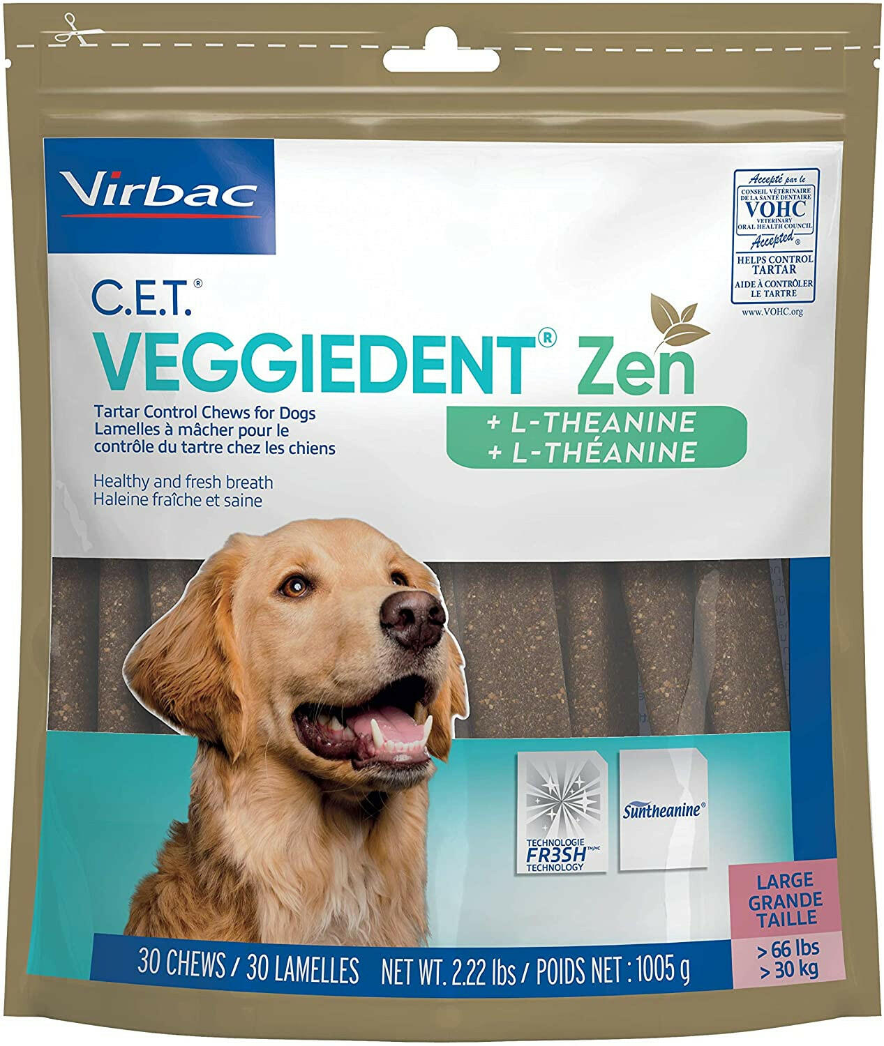 C.E.T. VeggieDent Zen for Large Dogs Over 66 lbs