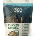 360 Pet Nutrition Chicken Freeze-Dried Raw Complete Meal for Adult Dogs