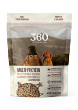 360 Pet Nutrition Multi-Meat Freeze-Dried Raw Complete Meal for Adult Dogs