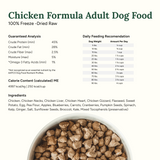 360 Pet Nutrition Chicken Freeze-Dried Raw Complete Meal for Adult Dogs