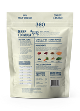 360 Pet Nutrition Beef Formula Freeze-Dried Raw Dog Food
