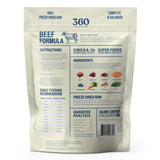 360 Pet Nutrition Beef Formula Freeze-Dried Raw Dog Food