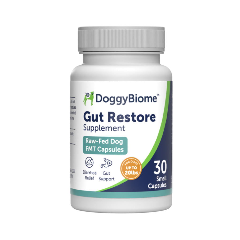 Doggy Biome Gut Restore Supplement Raw-Fed FMT Capsules for Dogs