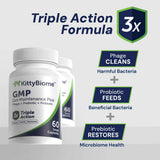 Kitty Biome GMP Gut Maintenance Plus Triple Action for Cats, 60 small capsules