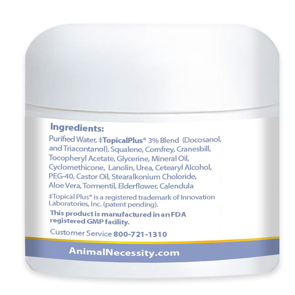 Animal Necessity ShaNa Vet Healthy Skin & Coat Anti-Itch Cream for All Animal Species, 2-oz