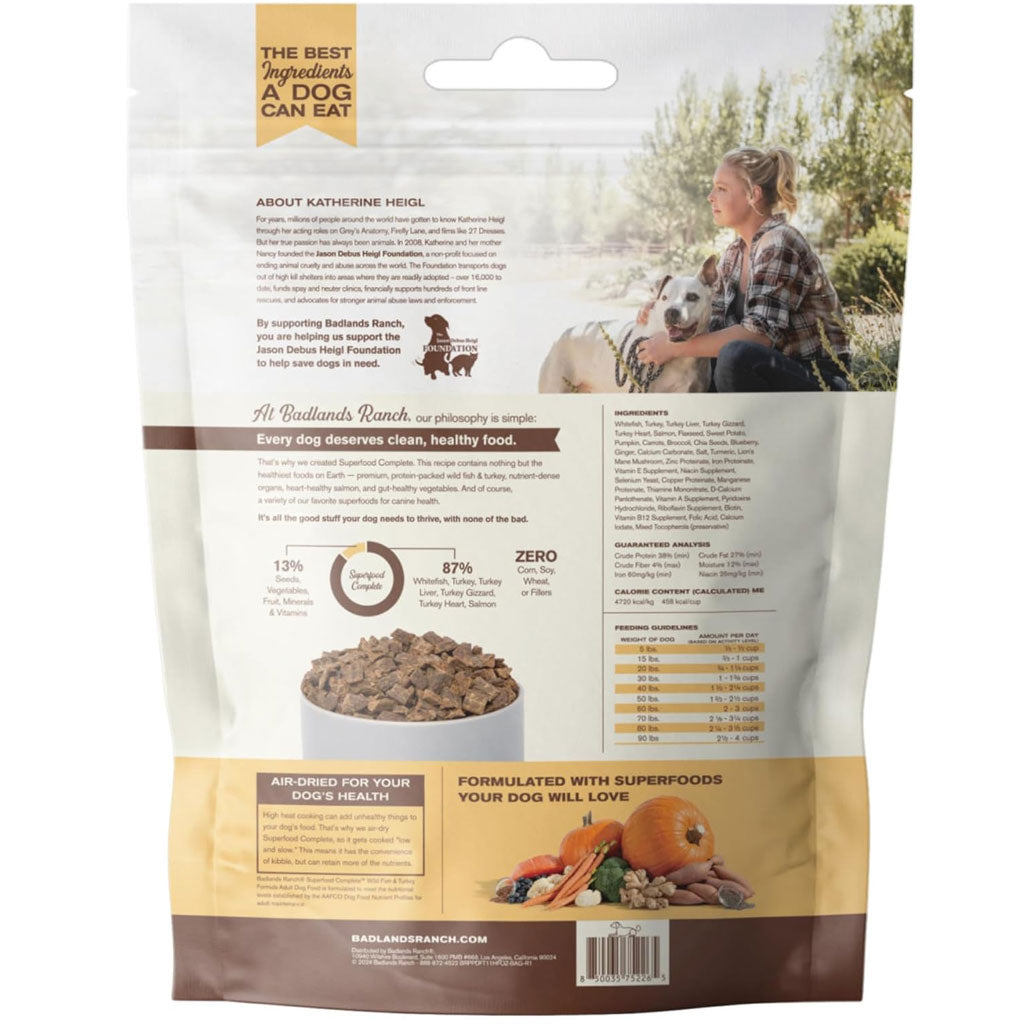 Badlands Ranch Superfood Wild Fish & Turkey Dog Food