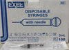 Exel Syringe - 3 cc With 22 x 1 Needle Attached - Lock Tip