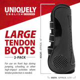 Jeffers Uniquely English Horse Tendon Boots, 2-Pack