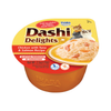 Inaba Dashi Delights Chicken with Tuna & Salmon Recipe Flakes in Broth Cat Food Topping, 2.5-oz cup (Pack of 6)