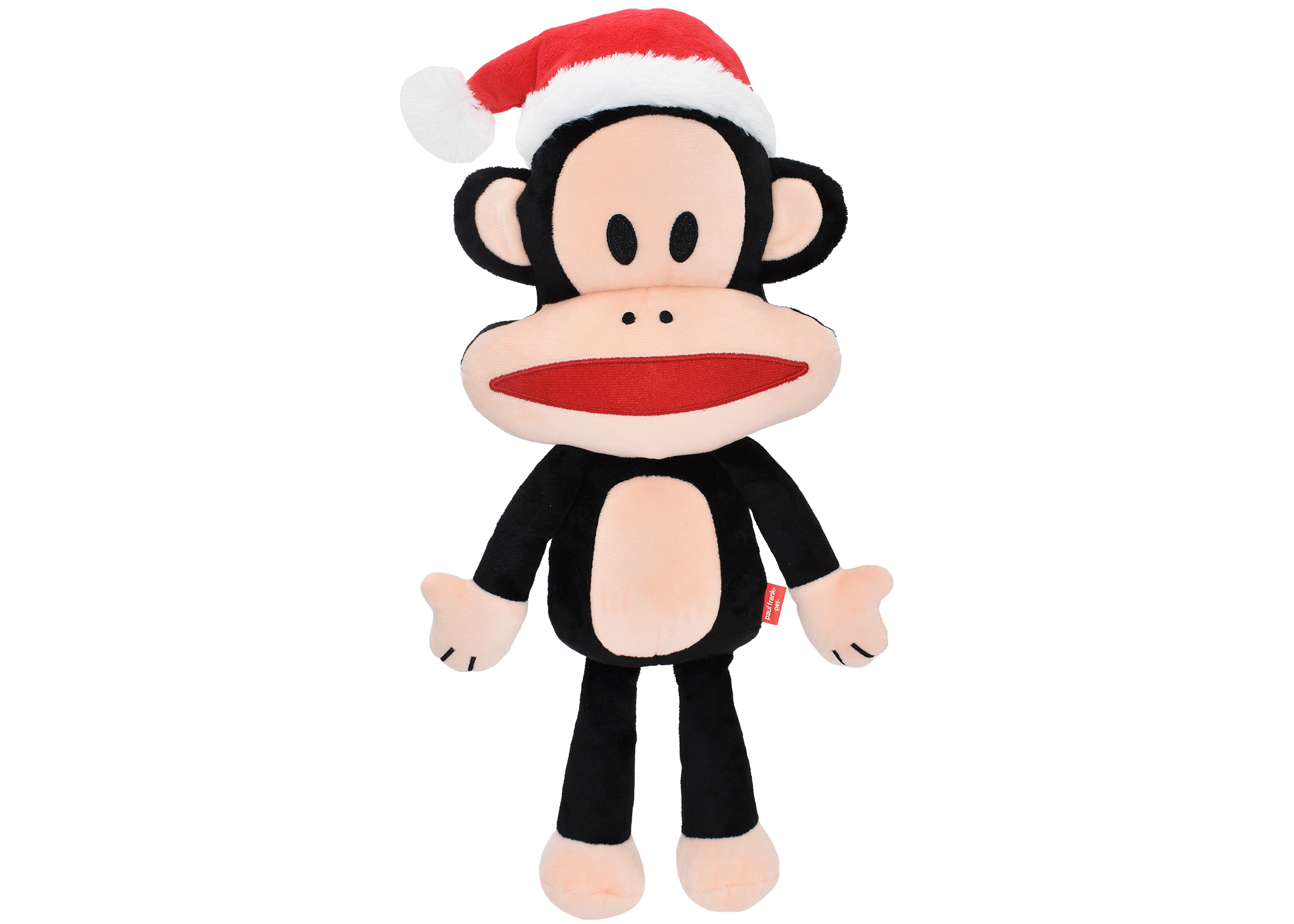 Multipet Holiday Paul Frank Julius Santa Plush Dog Toy