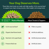 Ultimate Pet Nutrition Nutra Morsels Superfood Treat & Topper Freeze-Dried Raw Dog Treats