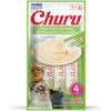 Inaba Churu Chickenwith Scallop Puree Grain-Free Lickable Treat for Cats, 0.5-oz x 4-tubes