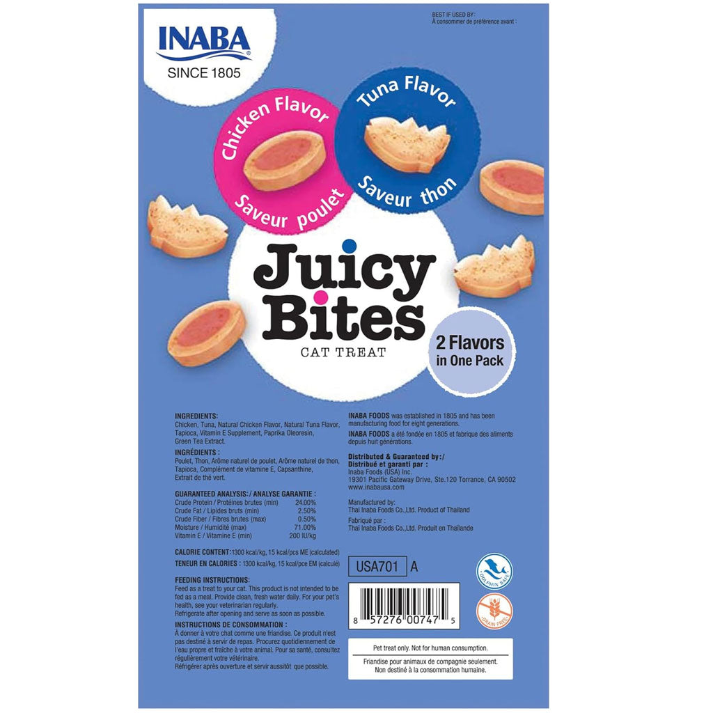 Inaba Juicy Bites Tuna & Chicken Cat Treats, 0.4-oz, 3-count