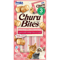 Inaba Churu Bites Chicken Recipe wraps Tuna with Salmon Recipe Cat Treats, 0.35-oz X 3