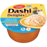Inaba Dashi Delights Chicken with Scallop Recipe in Broth Cat Food, 2.5-oz