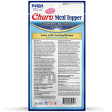 Inaba Churu Meal Topper Tuna with Scallop Recipe Cat Food, 0.5-oz x 4-tubes