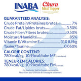 Inaba Churu Meal Topper Tuna with Salmon Recipe Cat Food, 0.5-oz x 4-tubes