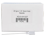 Jeffers Aluminum Hub Needles, Box of 100