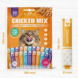 Beloved Pets Chicken Mix Creamy Lickable Treats Skin & Coat Care for Cats & Dogs