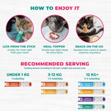 Beloved Pets Chicken & Tuna Mix Creamy Lickable Treats Dual Support for Cats & Dogs, 40-count