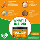Beloved Pets Natural Flea & Tick Support + Multivitamin Chicken Flavored Soft Chews for Dogs (10 oz)