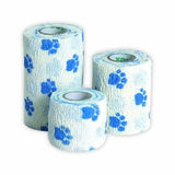 PetFlex Easy Tear Stretch Bandage - Paw Print - 2" wide - 1 roll
