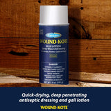 Farnam Wound Kote Blue Lotion Spray Wound Dressing For Horses & Dogs (7 oz)