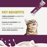 Fussie Cat Chicken in Goat Milk Puree Lickable Cat Treats, 0.5-oz x 4-tubes