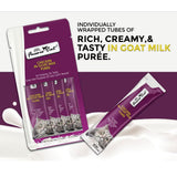 Fussie Cat Chicken in Goat Milk Puree Lickable Cat Treats, 0.5-oz x 4-tubes